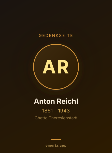 Gedenkportrait von Anton Reichl