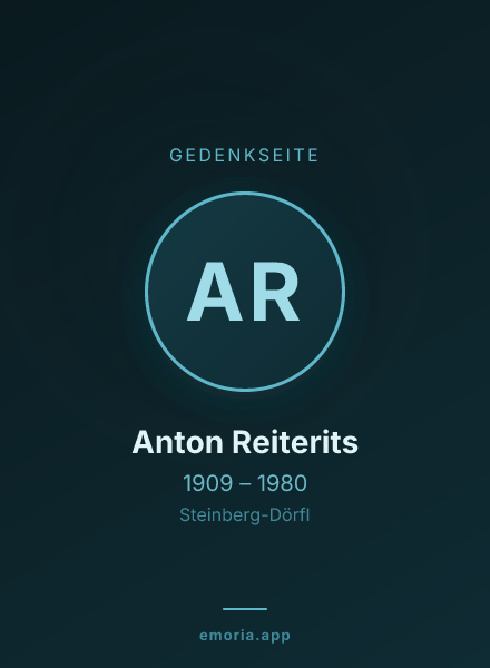 Gedenkportrait von Anton Reiterits