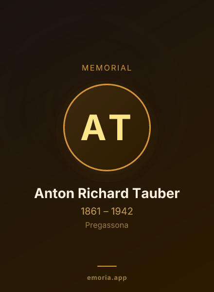 Memorial portrait of Anton Richard Tauber