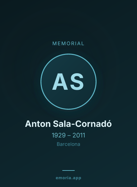 Memorial portrait of Anton Sala-Cornadó