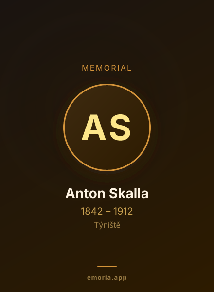 Memorial portrait of Anton Skalla