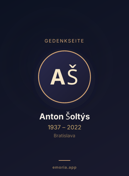 Gedenkportrait von Anton Šoltýs