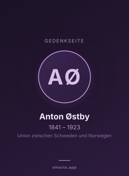 Gedenkportrait von Anton Østby
