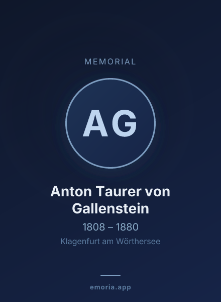 Memorial portrait of Anton Taurer von Gallenstein