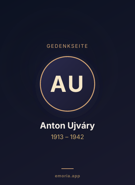 Gedenkportrait von Anton Ujváry