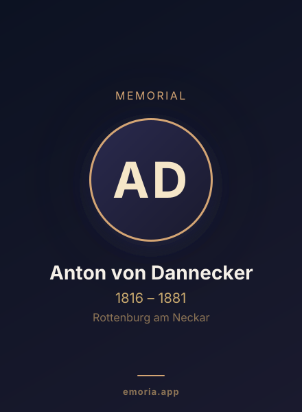 Memorial portrait of Anton von Dannecker