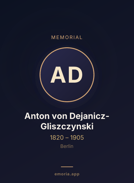 Memorial portrait of Anton von Dejanicz-Gliszczynski