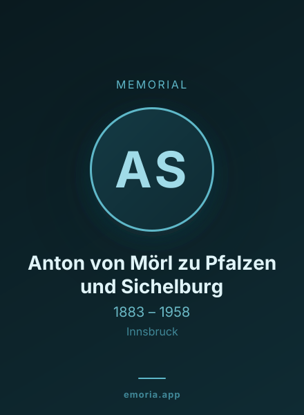 Memorial portrait of Anton von Mörl zu Pfalzen und Sichelburg