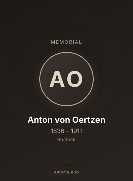 Memorial portrait of Anton von Oertzen