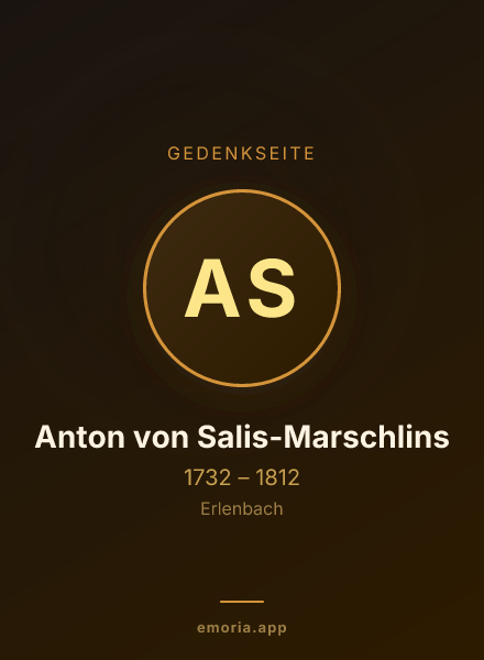 Gedenkportrait von Anton von Salis-Marschlins