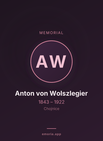Memorial portrait of Anton von Wolszlegier