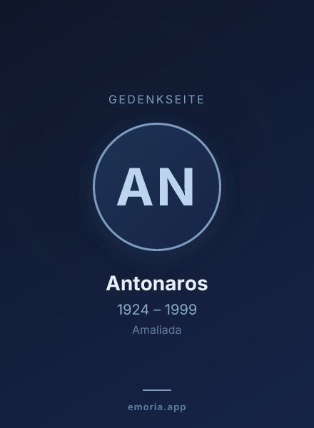 Gedenkportrait von Antonaros