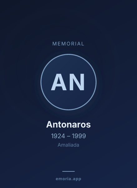 Memorial portrait of Antonaros