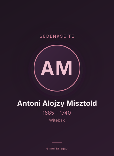 Gedenkportrait von Antoni Alojzy Misztold