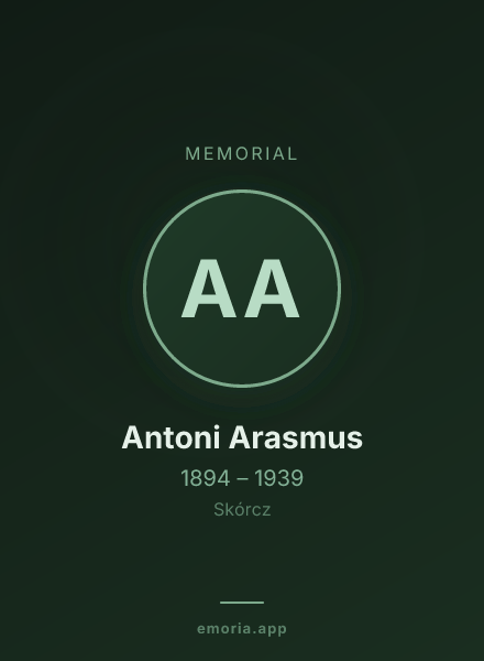 Memorial portrait of Antoni Arasmus