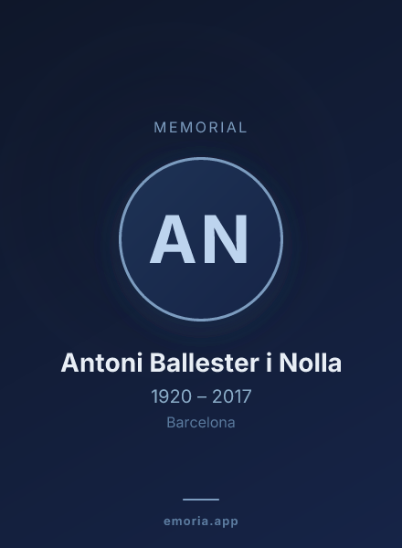 Memorial portrait of Antoni Ballester i Nolla