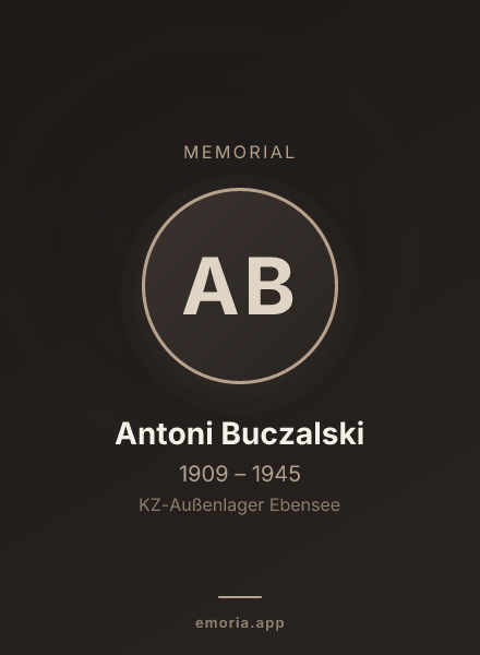 Memorial portrait of Antoni Buczalski