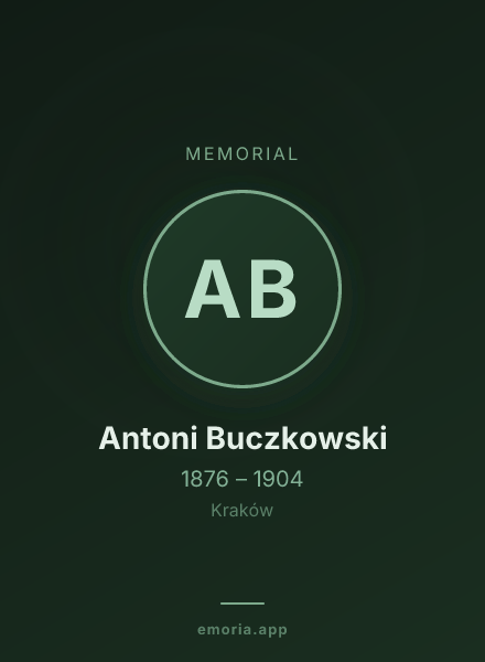 Memorial portrait of Antoni Buczkowski