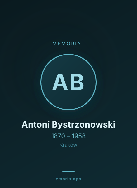 Memorial portrait of Antoni Bystrzonowski