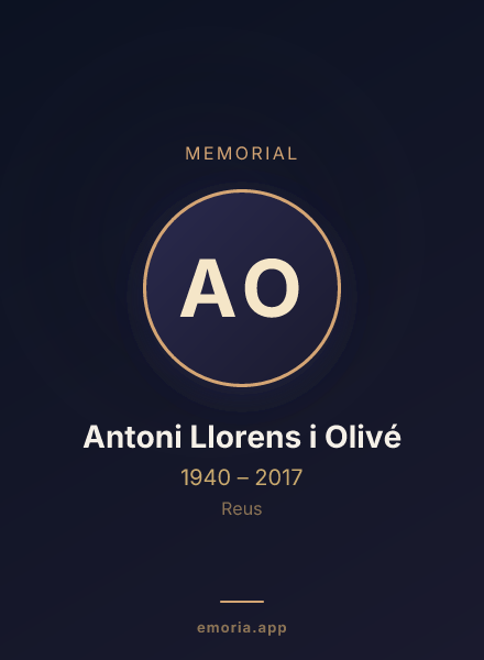 Memorial portrait of Antoni Llorens i Olivé
