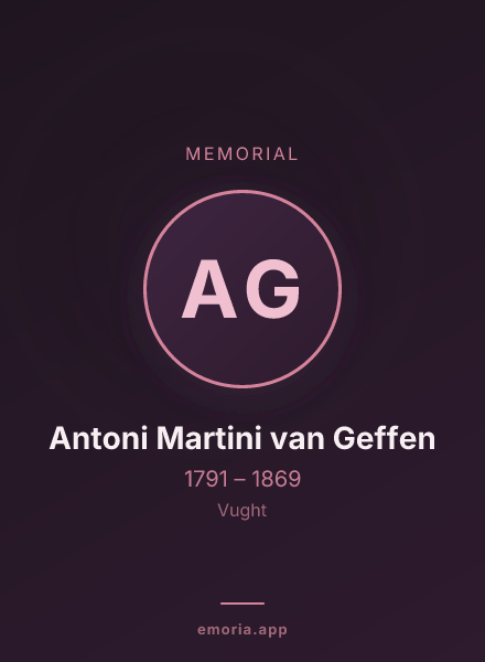 Memorial portrait of Antoni Martini van Geffen