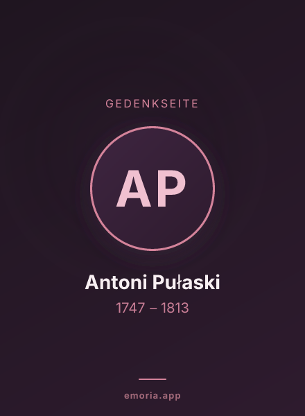Gedenkportrait von Antoni Pułaski
