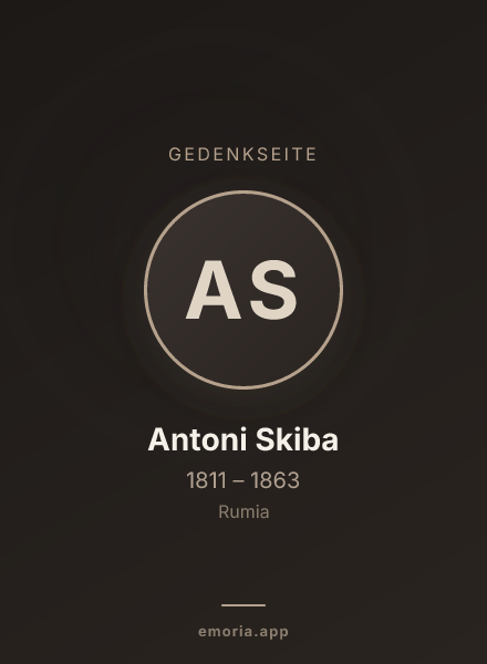 Gedenkportrait von Antoni Skiba