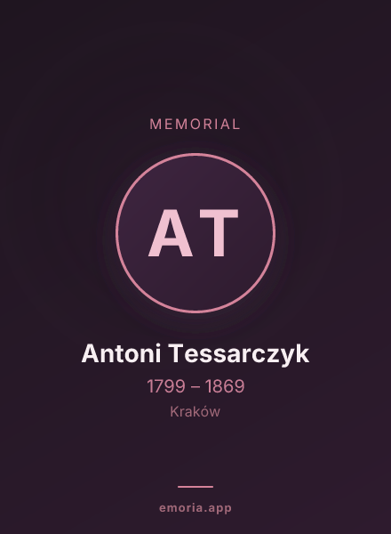 Memorial portrait of Antoni Tessarczyk
