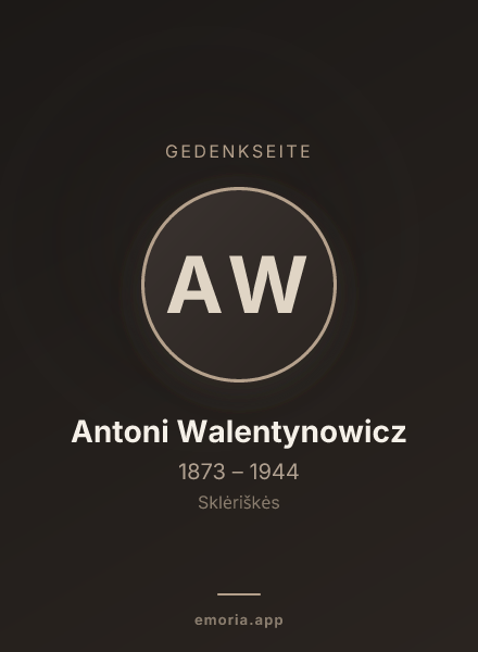 Gedenkportrait von Antoni Walentynowicz