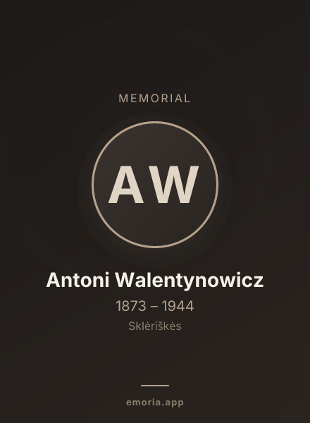 Memorial portrait of Antoni Walentynowicz