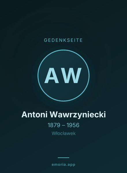 Gedenkportrait von Antoni Wawrzyniecki