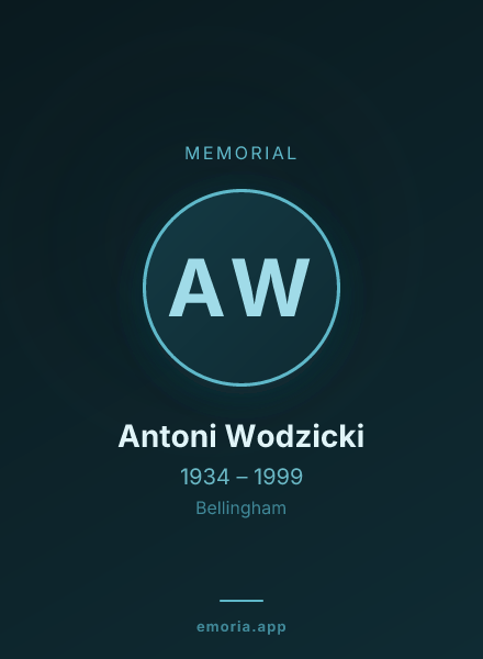Memorial portrait of Antoni Wodzicki