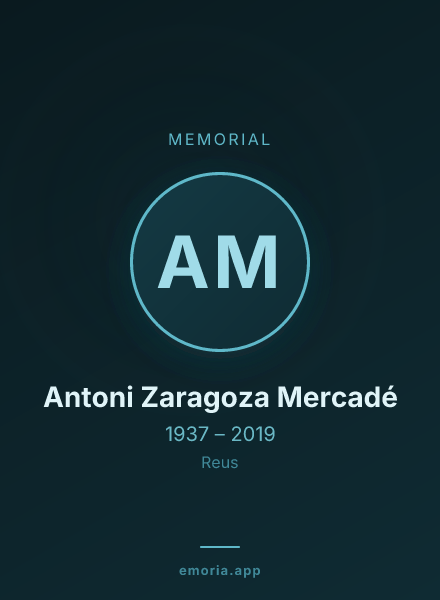 Memorial portrait of Antoni Zaragoza Mercadé