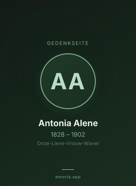 Gedenkportrait von Antonia Alene