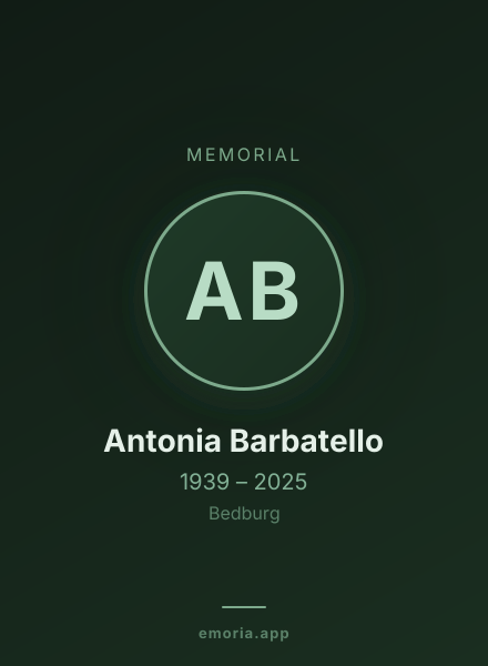 Memorial portrait of Antonia Barbatello