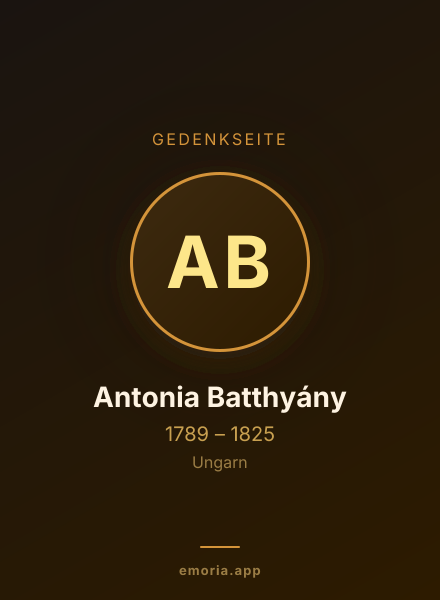 Gedenkportrait von Antonia Batthyány