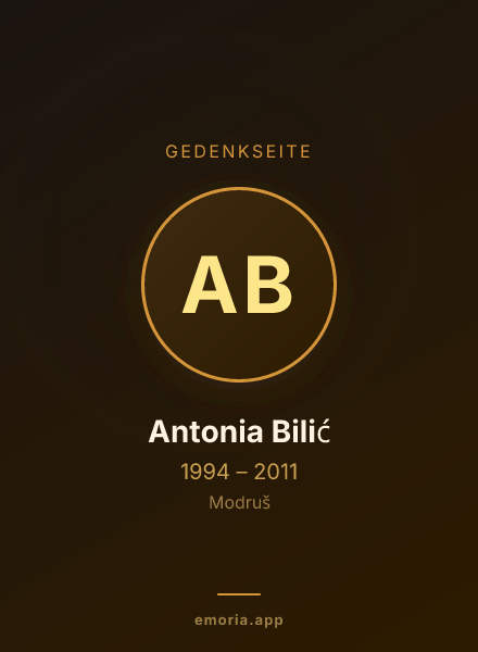 Gedenkportrait von Antonia Bilić