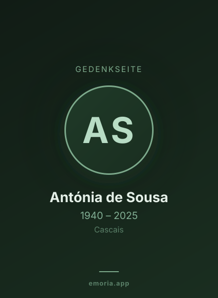 Gedenkportrait von Antónia de Sousa