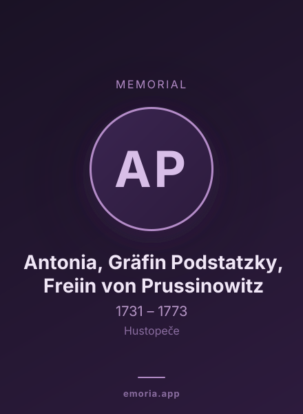 Memorial portrait of Antonia, Gräfin Podstatzky, Freiin von Prussinowitz