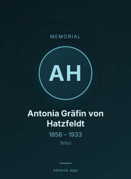 Memorial portrait of Antonia Gräfin von Hatzfeldt