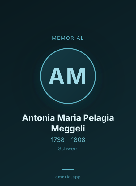 Memorial portrait of Antonia Maria Pelagia Meggeli