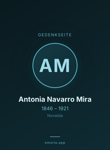 Gedenkportrait von Antonia Navarro Mira