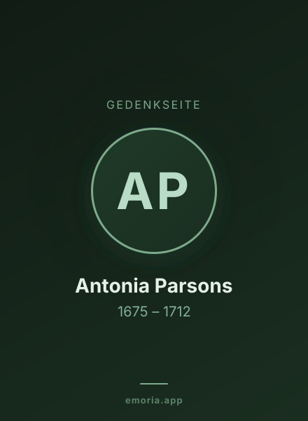 Gedenkportrait von Antonia Parsons