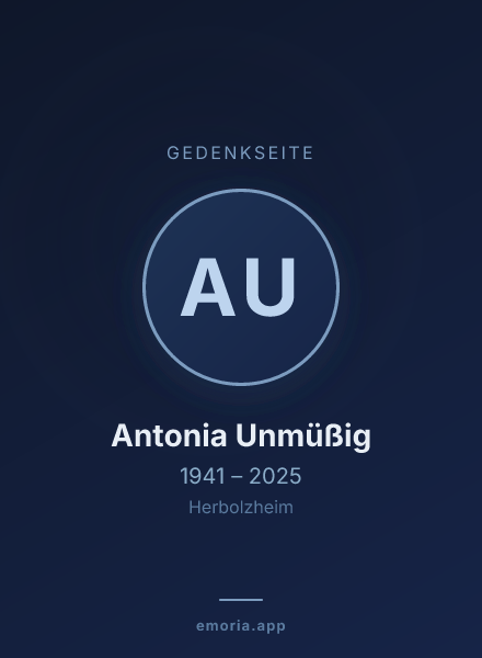 Gedenkportrait von Antonia Unmüßig