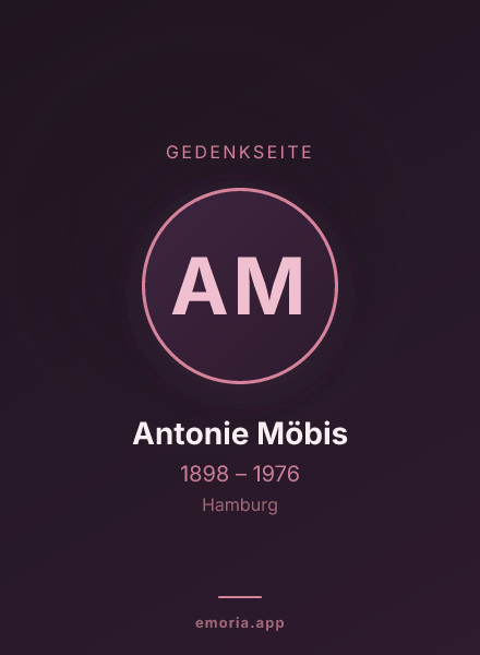 Gedenkportrait von Antonie Möbis