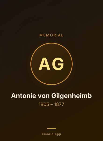 Memorial portrait of Antonie von Gilgenheimb