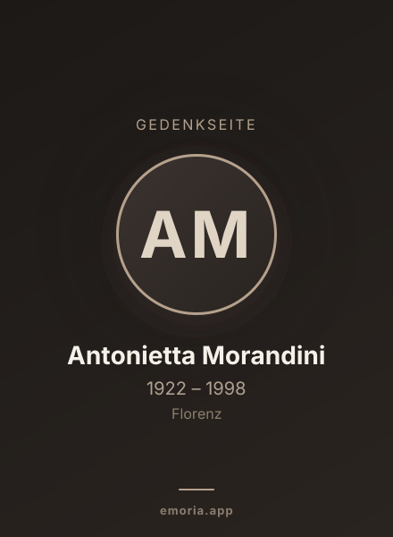 Gedenkportrait von Antonietta Morandini