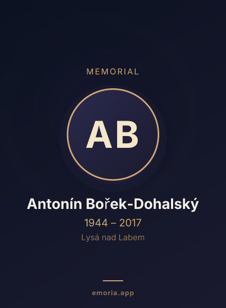 Memorial portrait of Antonín Bořek-Dohalský