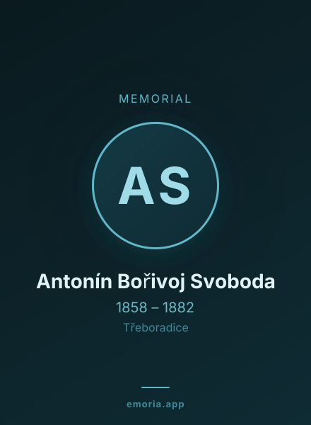 Memorial portrait of Antonín Bořivoj Svoboda