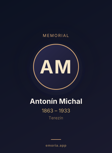 Memorial portrait of Antonín Michal